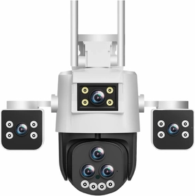 ​​20x Zoom Outdoor WiFi Camera - 15MP, HD, Waterproof, Night Vision, Two-Way Intercom, Mobile Tracking IP Camera​(EU Plug,WiFi Camera 64G)