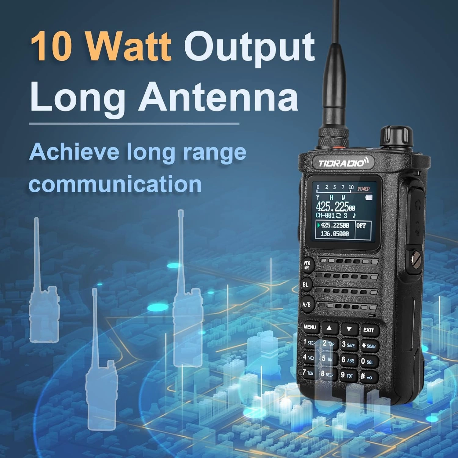 (2nd Gen) TIDRADIO TD-H8 10W HighPower Ham Radio Handheld,APP Programmable,Long Range Two Way Radio with 2500mAh Battery,Walkie Talkies Full Kit (2 Pack)