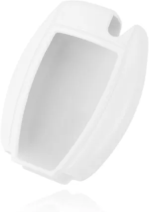 ABS Car Key Case Cover Fob Holder replacement for Mercedes-Benz C E S M CLS CLK GLK GL Class, etc (White)