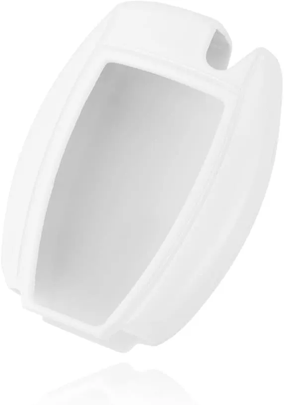 ABS Car Key Case Cover Fob Holder replacement for Mercedes-Benz C E S M CLS CLK GLK GL Class, etc (White)