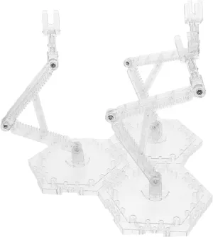 Action Figure Stand with Stable Three Head Base Compatible with Doll for Desktop Display Precision Engineering for Enhanced Aesthetics