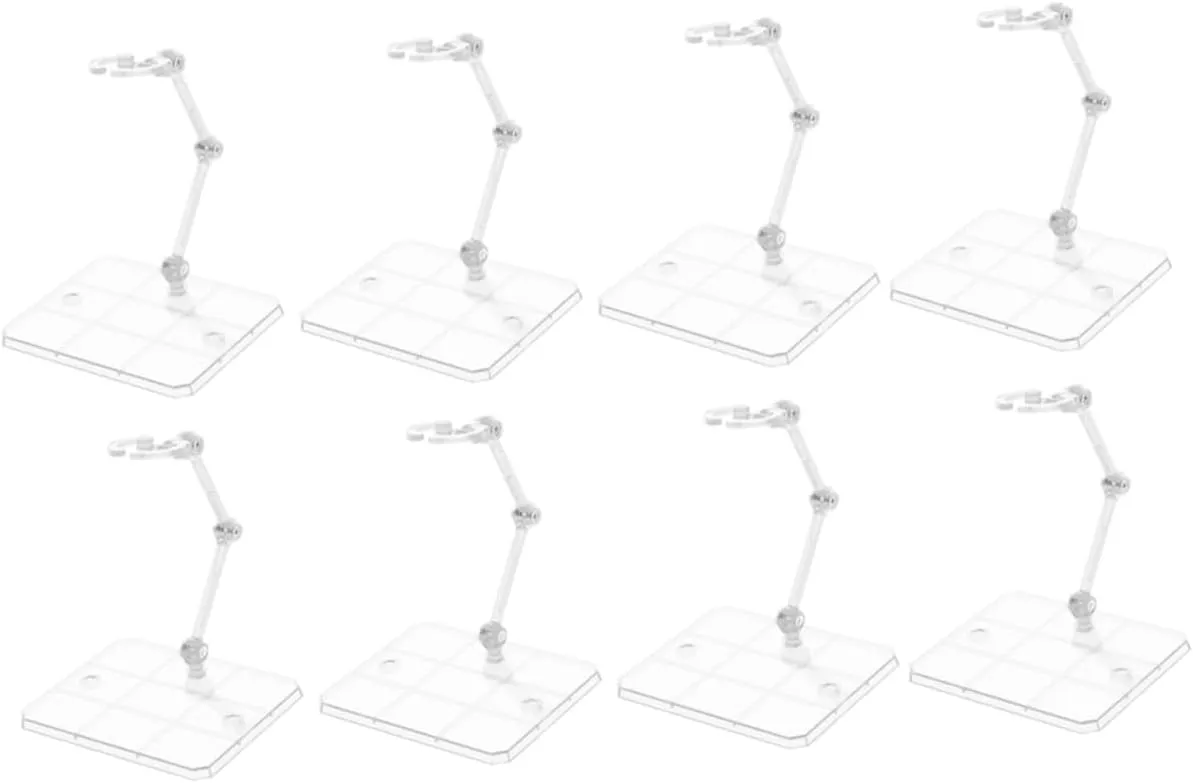 Adjustable Doll Model Stand Action Base for Anime Figures 8pcs Display Rack