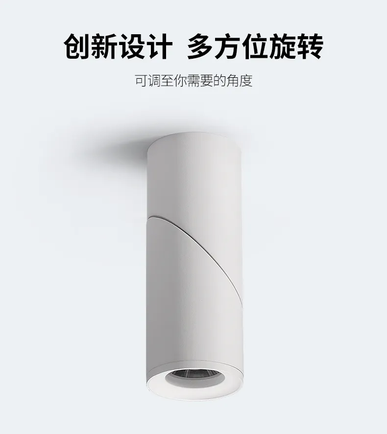 Adjustable Surface Mounted led downlighting