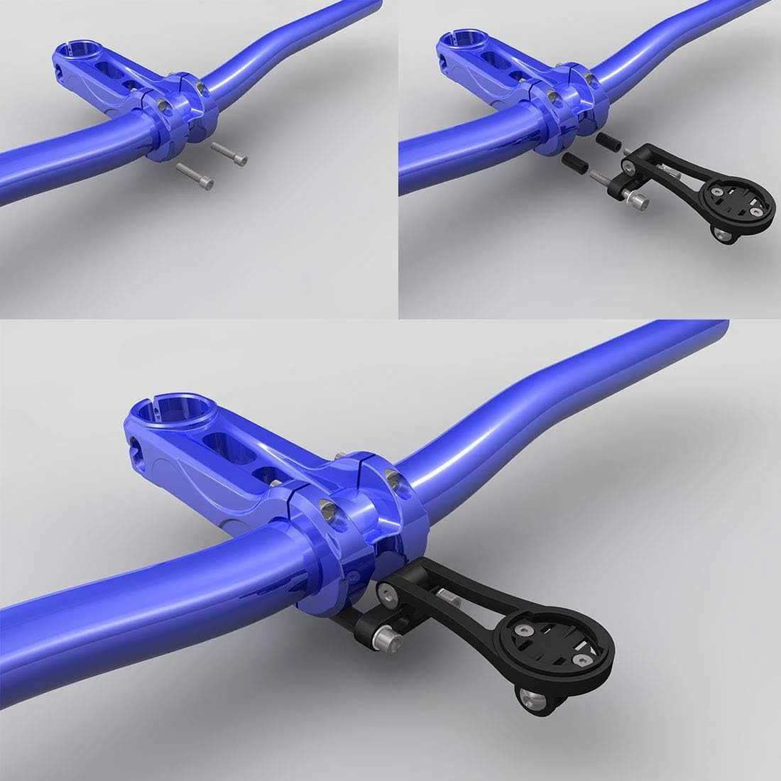 Adjustable Out Front Bike Computer Combo Extended Mount for Garmin Edge Gopro 25 130 200 500 510 520 800 810 820 1000 1030