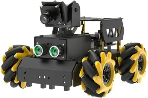 AI Vision Robot Car Kit for Raspberry Pi, TurboPi Coding Robot Kit STEM Projects Educational Building Robot Python Programming Programmable Open Source Smart Robotic (without Raspberry Pi)