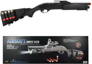 airsoft shotgun pump w/ shells solid stock - m180d1(Airsoft Gun)
