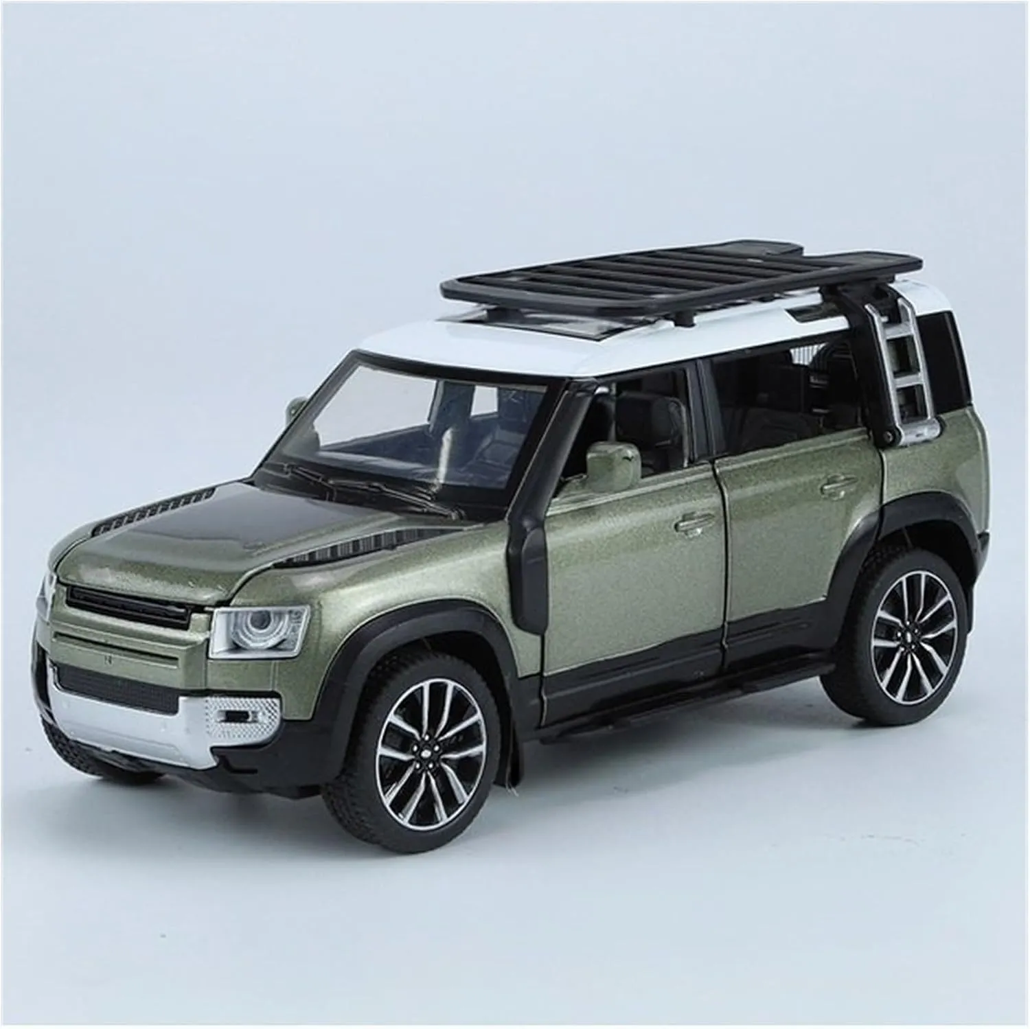 Alloy Car Model Diecast Metal Model 1:32 for Land Rover Defender for Desktop Decoration(Blue)