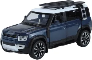 Alloy Car Model Diecast Metal Model 1:32 for Land Rover Defender for Desktop Decoration(Blue)