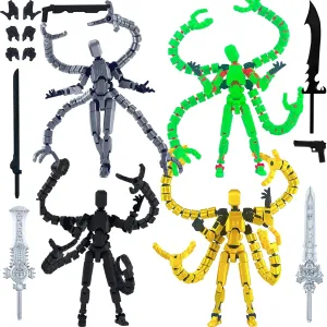 Already Assembled T13 Action Figure Accessories,T 13 Multi-Jointed Movable,The Ultimate Desktop Decor for Lovers t-13 Movability 3D Printed Toys (Anime Style)