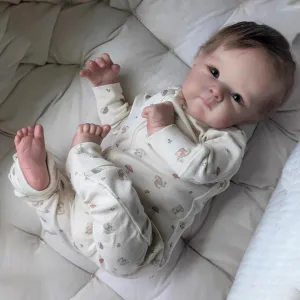 Anano Full Silicone Baby Doll Realistic Toddler Doll 18 Inch Real Life Like Looking Reborn Baby Dolls Silicone Full Body Girl Anatomically Correct Washable Newborn Infant with Accessories