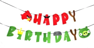 Angry Birds Birthday Banner Angry Birds Game Theme Birthday Decoration Party Supplies