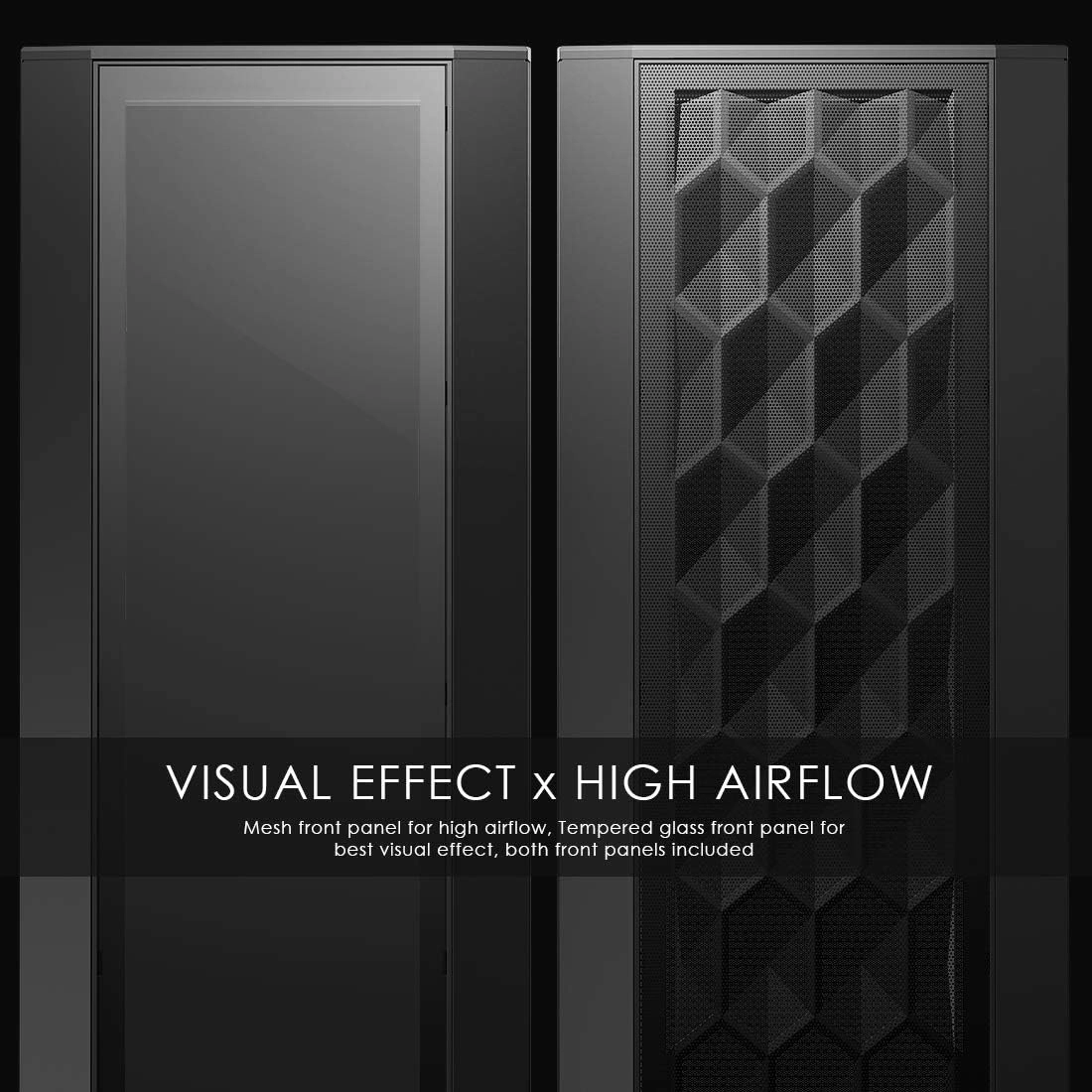 anidees AI Crystal XL PRO LITE Full Tower Tempered Glass XL-ATX/E-ATX/ATX Gaming Case Support 480/360 Radiator, Optical Drive - AI-XL-PRO-LITE