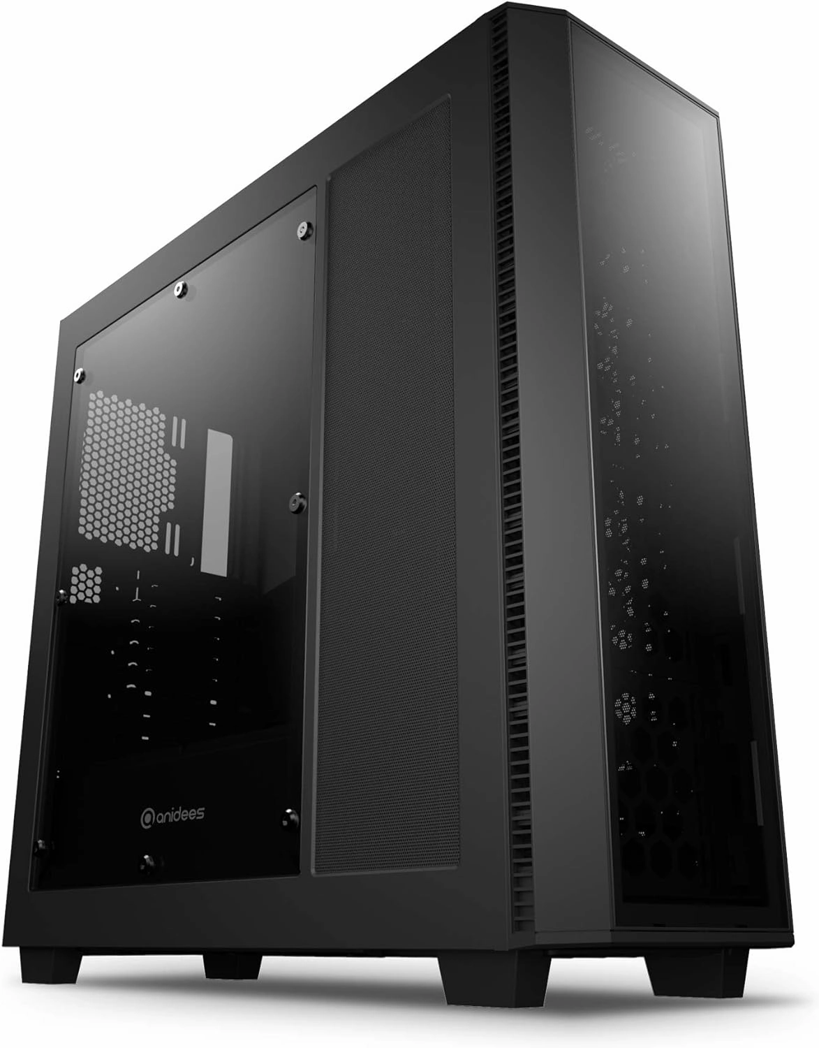 anidees AI Crystal XL PRO LITE Full Tower Tempered Glass XL-ATX/E-ATX/ATX Gaming Case Support 480/360 Radiator, Optical Drive - AI-XL-PRO-LITE