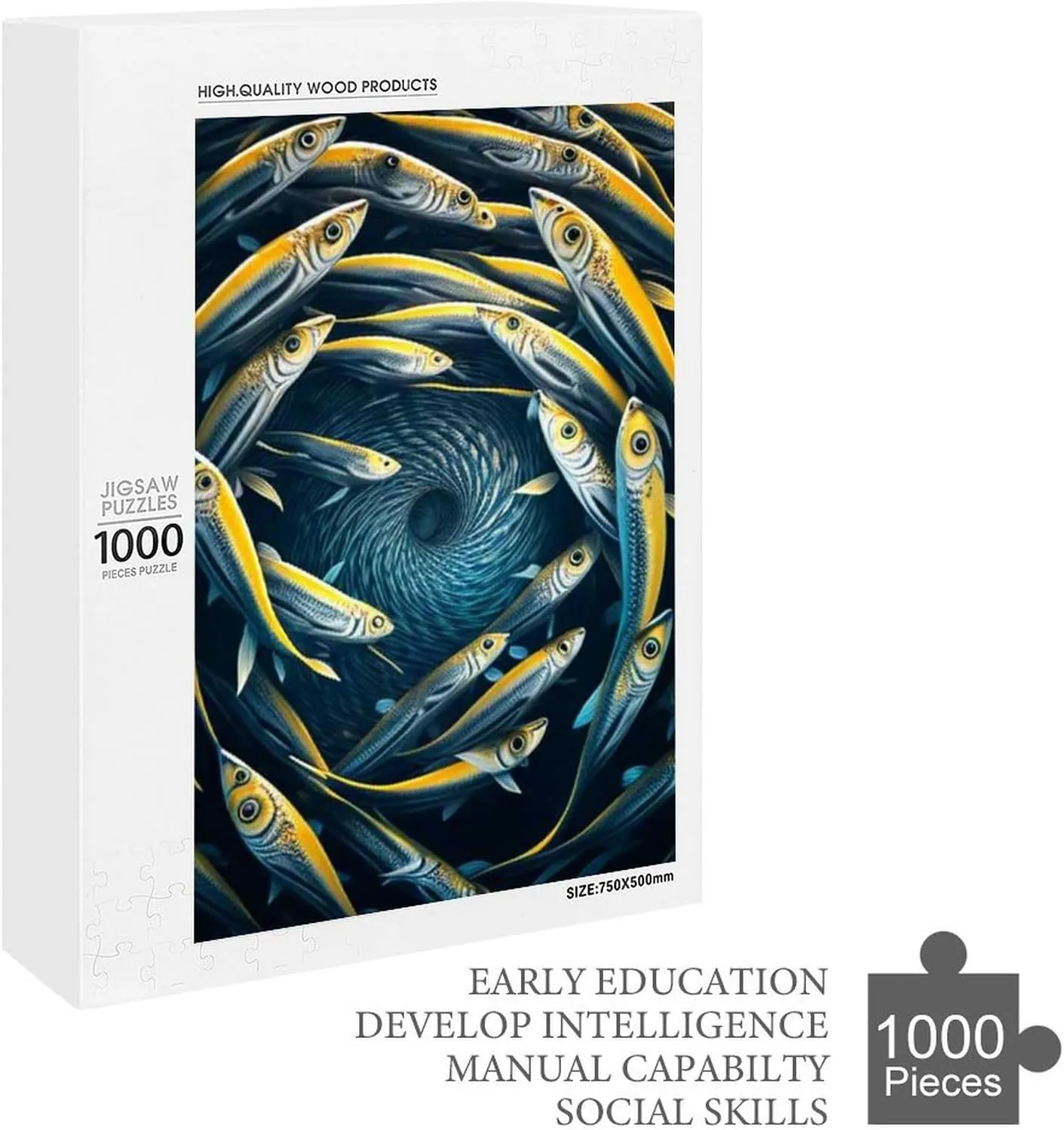 Animal Jigsaw Puzzles, Beautiful Fishes Themed Puzzles for Adults - 1000 Pieces Jigsaw Puzzles, Educational Games Gift for Elders Family and Friends