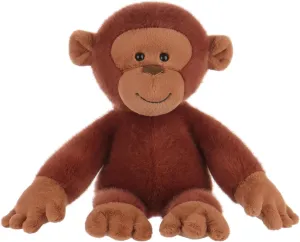 Apricot Lamb Flexible Orangutan Plush Stuffed Animals for Kids, Soft Cute Plush Toys for Baby Girl and Boy, Fluffy Flexible Orangutan Brown 9.1 Inches