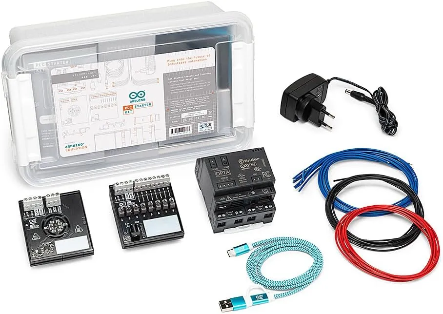 Arduino PLC Starter Kit [AKX00051] - Includes Opta, Wi-Fi, Bluetooth, I/O & 20 Hours of Online Content for Industrial Automation Learning, Plus Integration Cloud