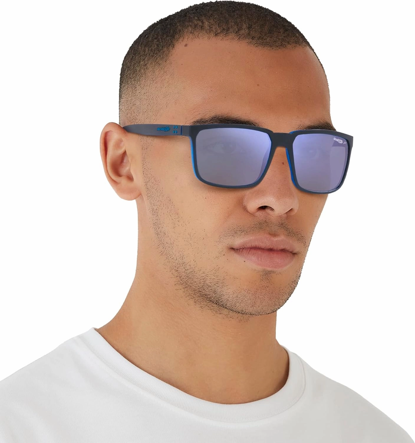 ARNETTE Men's Stripe Rectangular Sunglasses
