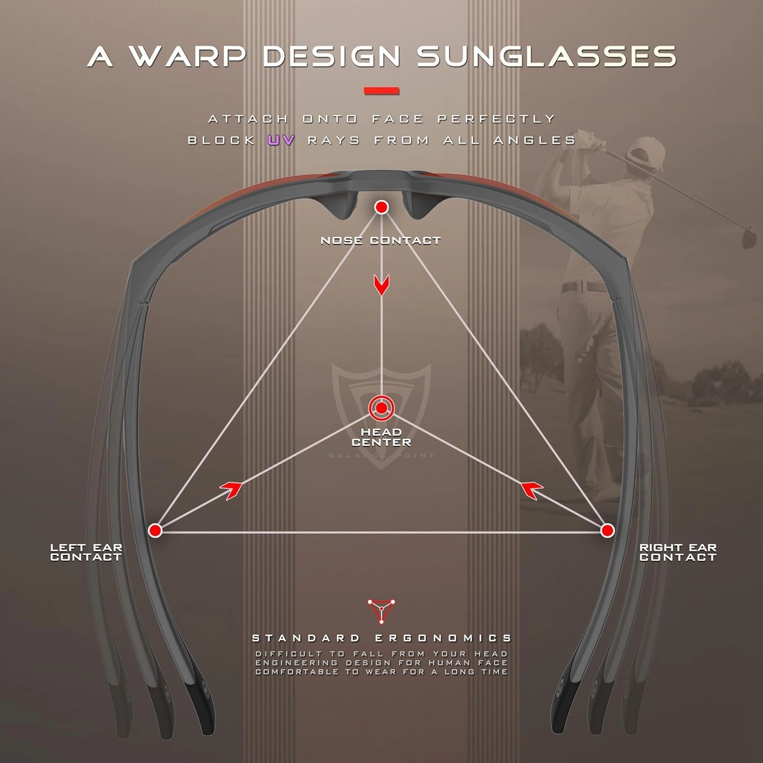 ATTCL Men's Polarized Sport Sunglasses with UV400 Protection for Driving, Fishing, and Outdoor Activities