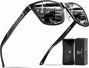 ATTCL Men's Retro Metal Frame Driving Polarized Sunglasses For Men Sun glasses