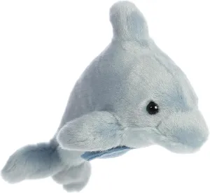 Aurora® Adorable Shoulderkins™ Dancing Dolphin™ Stuffed Animal - Adorable Buddy That Can Go Everywhere with You - Perfect for Kids 3  Years and Costumes - Gray 6 Inches