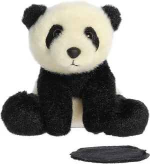 Aurora® Adorable Shoulderkins™ Min Panda Stuffed Animal - Adorable Buddy That Can Go Everywhere with You - Perfect for Kids 3  Years and Costumes - White 4.5 Inches