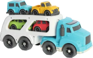 Aurora® Toys Versatile Wheatley™ Car Hauler Toy - Imaginative Play - Unplugged Play - Blue 14 Inches