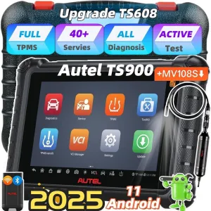 Autel MaxiTPMS TS900 Kit(4PCS MX Sensors Valued $120) Autel TPMS Programming Tool Autel Scanner All System Diagnosis Full TPMS 40 Services CAN FD/DoIP Compatible 315/433/434MHz Autel Sensors
