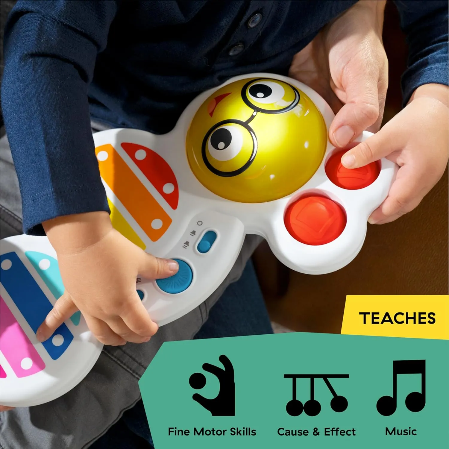 Baby Einstein Cals Curious Keys Xylophone Musical Toy, with Music and Lights - Age 12  Months
