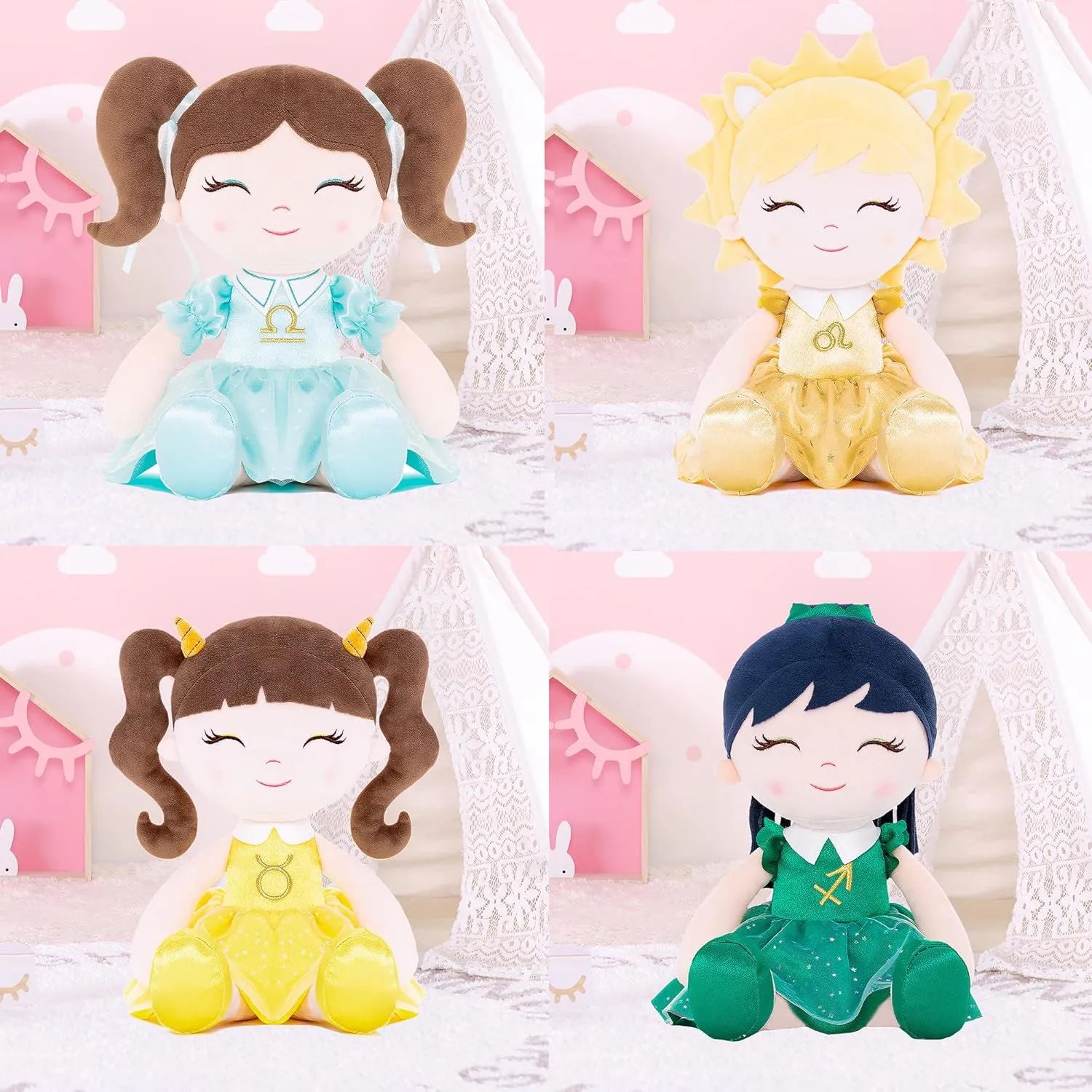 Baby Girl Gifts Plush Dolls Constellations Zodiac Doll Birthday Gift 17 inches Leao