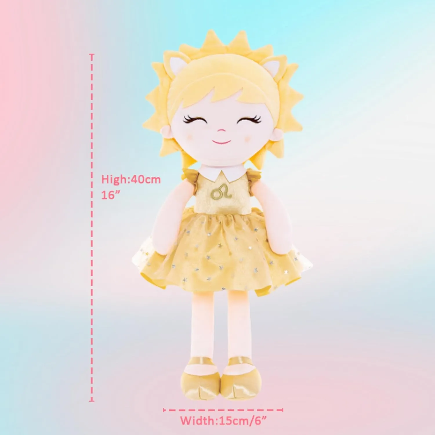 Baby Girl Gifts Plush Dolls Constellations Zodiac Doll Birthday Gift 17 inches Leao
