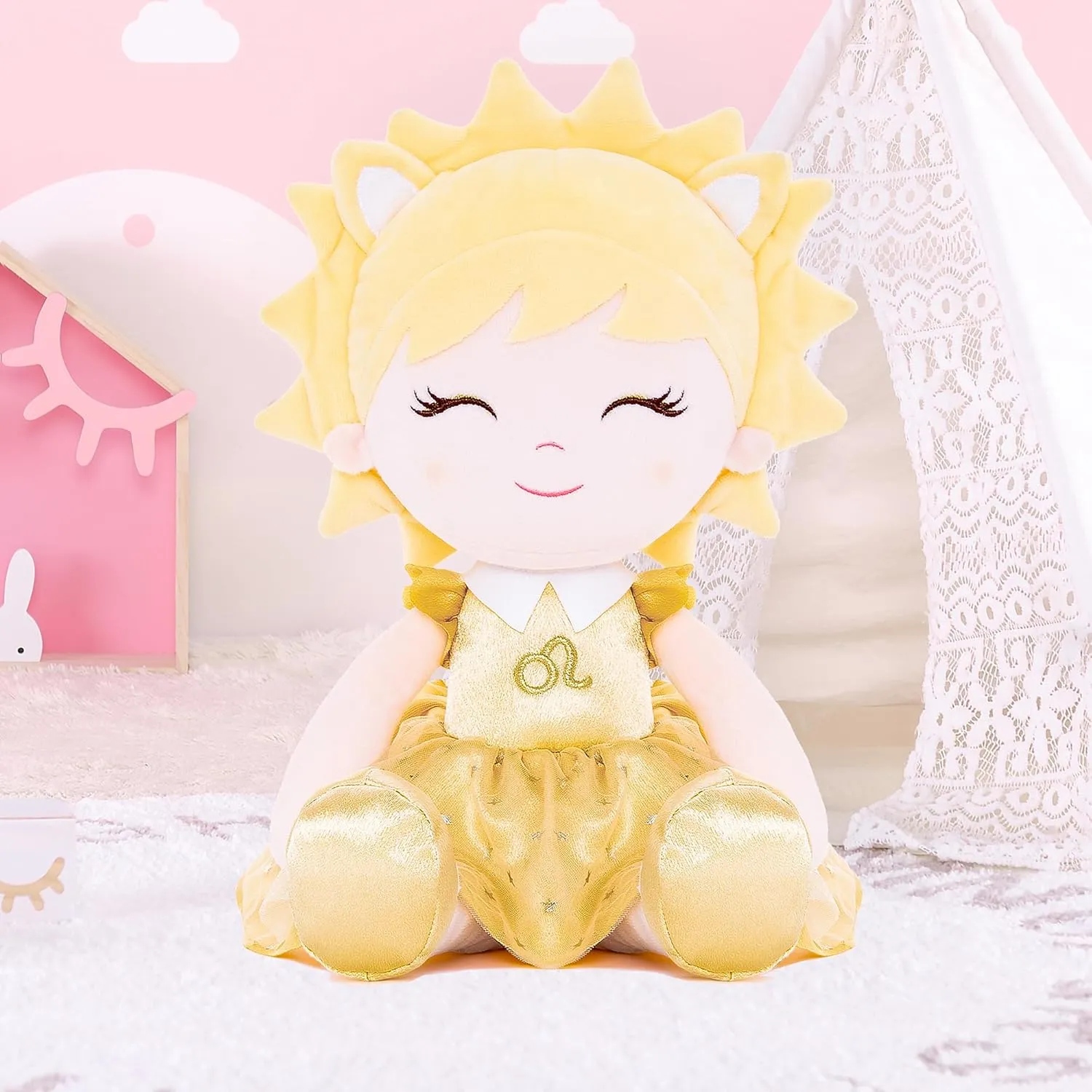 Baby Girl Gifts Plush Dolls Constellations Zodiac Doll Birthday Gift 17 inches Leao