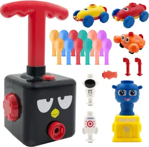 Balloon Car Toy Pump Set for Kids – Ideal Balloon Toy Power Launcher, Balloon Launcher Toys for Kids (Black)
