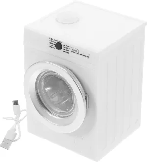 BESPORTBLE 1:12 Miniature Washing Machine Model Diy Decorative Mini Washer Machine Rechargeable Toy