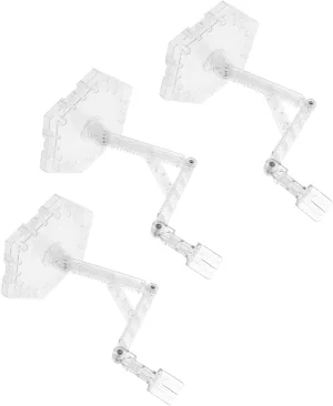 BESPORTBLE Clear Action Figure Stand Holder with Stable Threehead Base for Doll Models Precision Engineered Display Support for Hg Rg Action Figures Enhanced Aesthetic and Stability