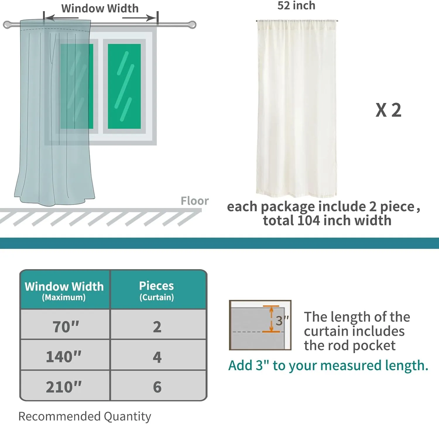 BGment Light Grey Linen Curtains for Living Room 84 Inch Length - Light Filtering Window Drapes Rod Pocket for Bedroom Farmhouse Natural Textured Sheer Lightweight Rustic, 2 Panels Set, 52 X 84 Inch