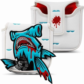 Big Crazy Golf Head Covers, Golf Club Covers Funny, Driver Headcovers, Golf Club Covers, Fairway Woods Head Covers, Hybrids Headcover, Putter Cover with Soft Lining for Golf Gift Hammerhead Sharks