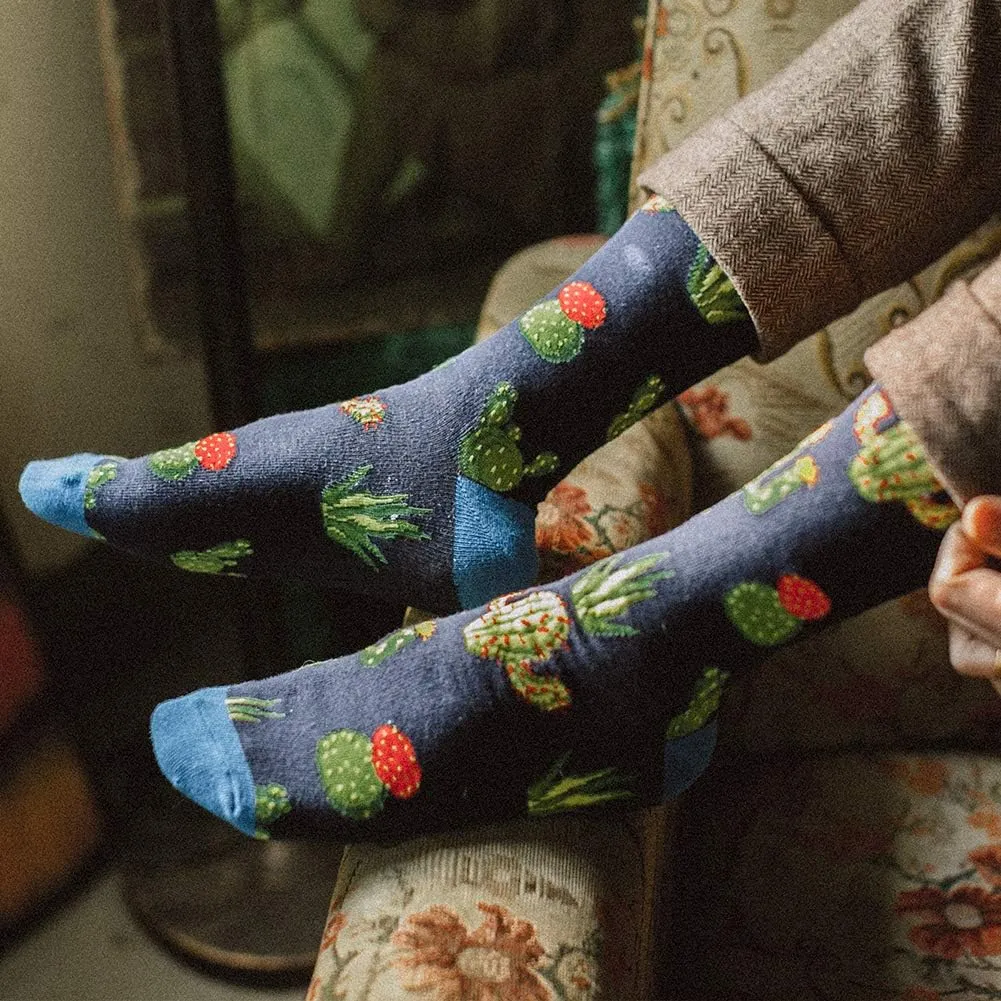 BISOUSOX Dress Socks for Men 9-12 Mens Funny Fun Colorful Crazy Funky Crew Socks Novelty Happy Cotton