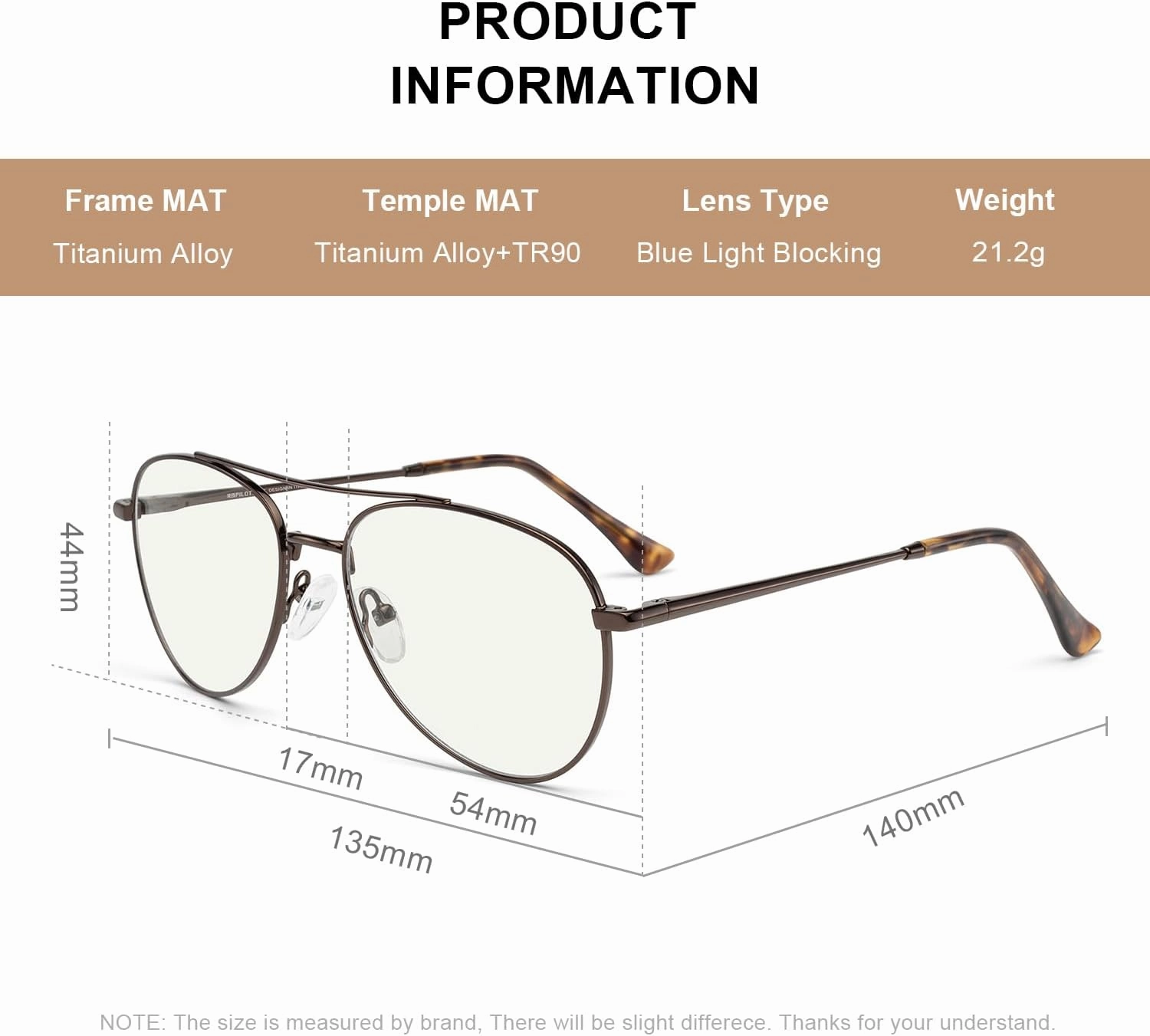 Blue Light Aviator Reading Glasses for men Women Metal Frame Spring Temple Computer Glasses