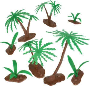 BMC Classic Marx Palm Trees & Jungle Ferns - 8pc Plastic Playset Accessories