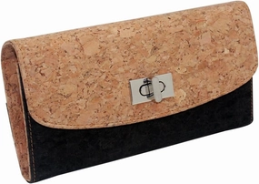 boshiho Women's Cork Handbag Clutch Cross Body Wallet w/Detachable Shoulder Strap Christmas Gift Purse