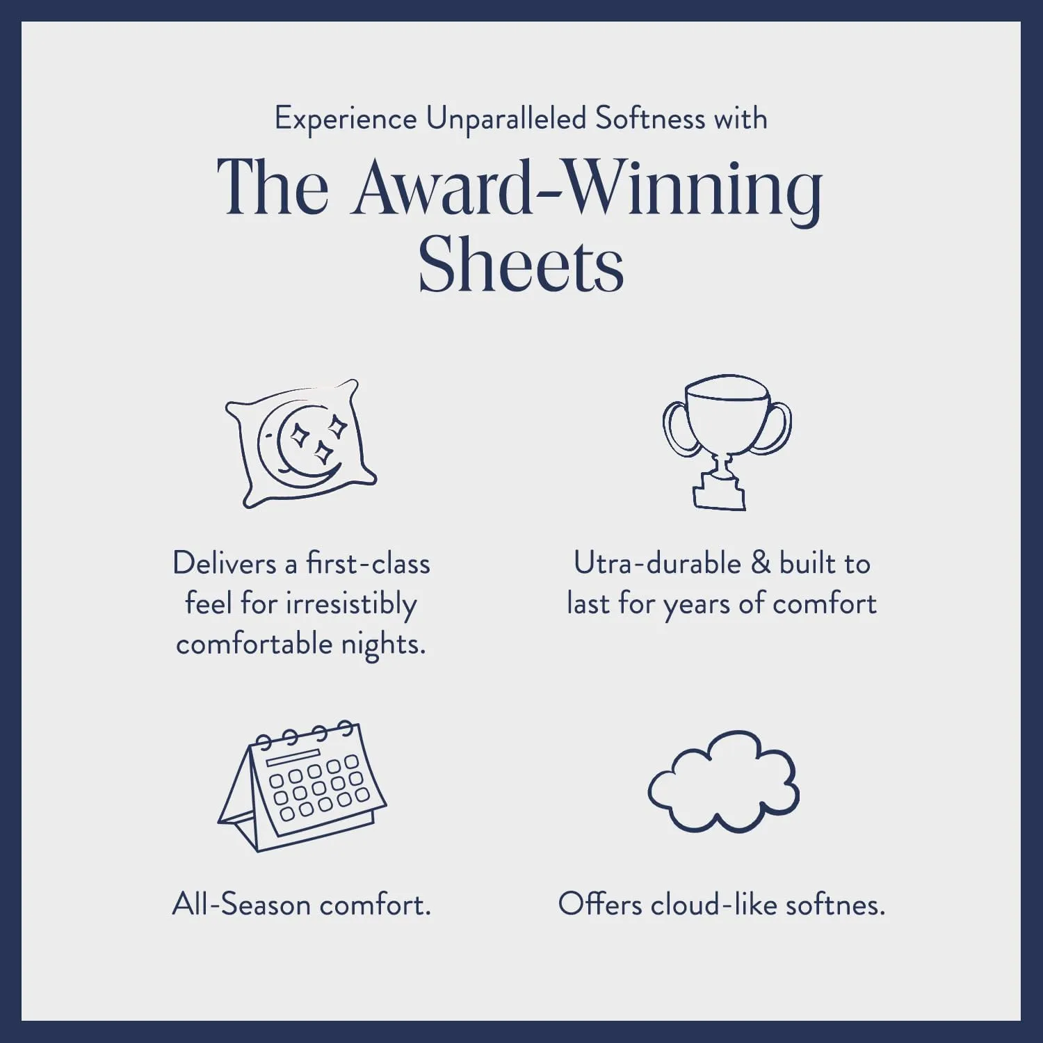 Brooklinen Luxury Sateen 4 Piece Queen Size Sheets Set in Cream - 100% Cotton Sateen Sheets - 1 Fitted Sheet, 1 Flat Sheet, 2 Pillowcases