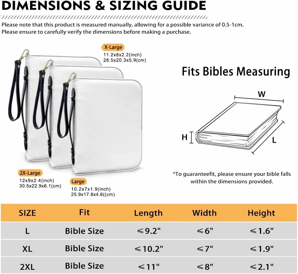 Brown Bible Cover for Women, Soft PU Leather Bible Case with Zipper Pockets for Pens Waterproof Religious Scripture Carrier for Outdoor Church Events