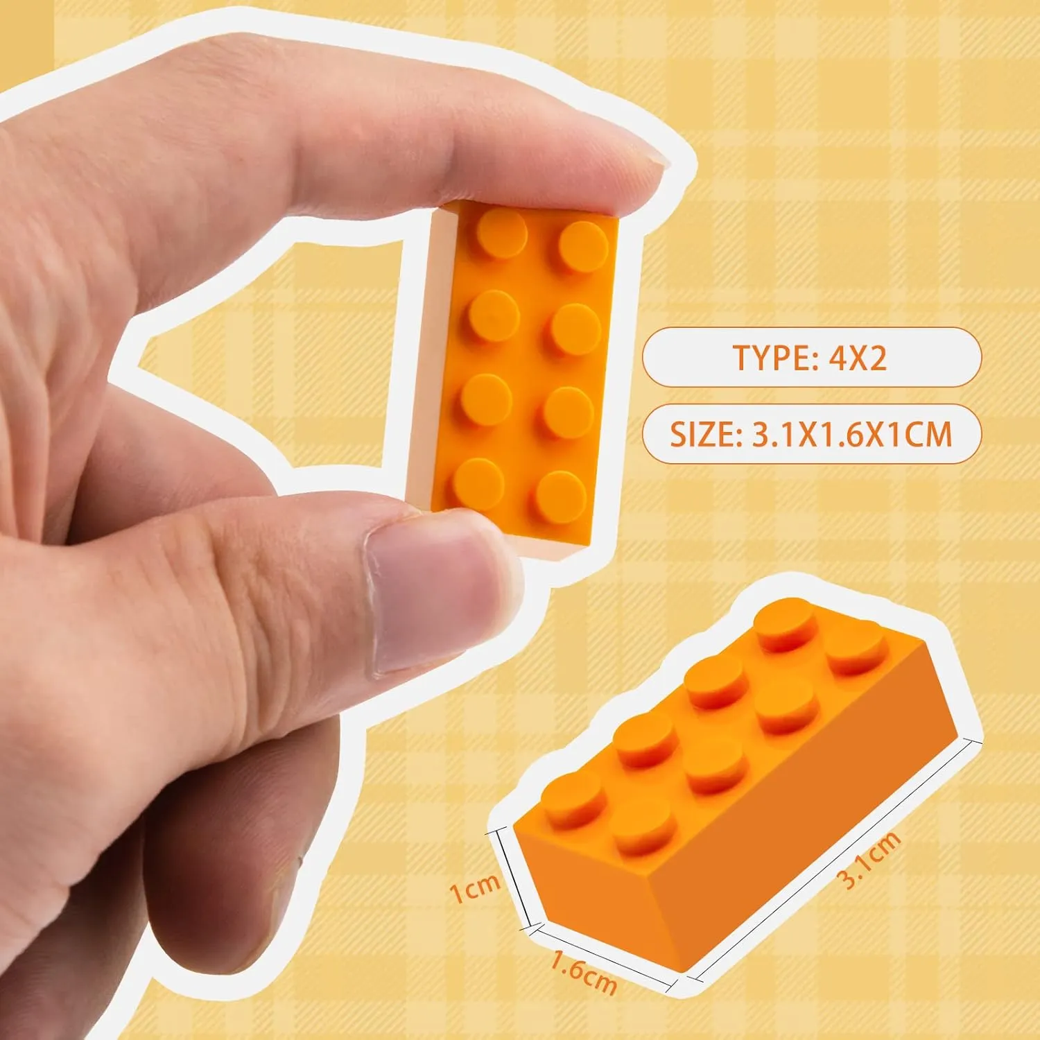 Building Bricks 2x4, 320 Pieces Multicolor Classic Building Blocks Set, Compatible Bulk Block with All Top Brands （8 Colors）