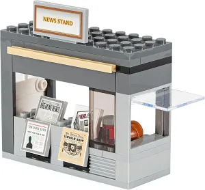 Building Bricks Toys Blocks NewsStand Pizza Hot Dog Fast Food Corner-Compatible with All Brands-MOC Minifigure City Town Village