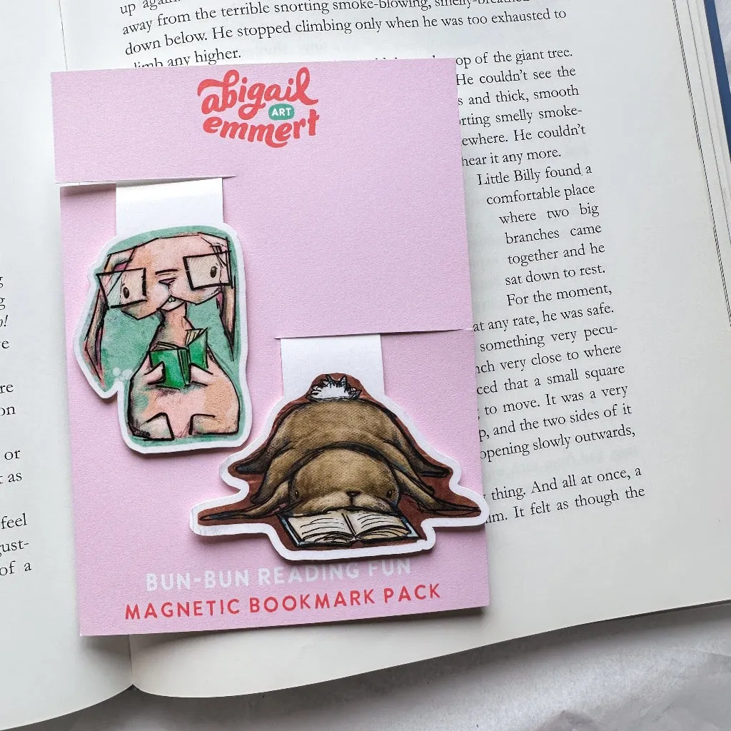 Bun-Bun Reading Fun |  Magnetic Bookmark Set