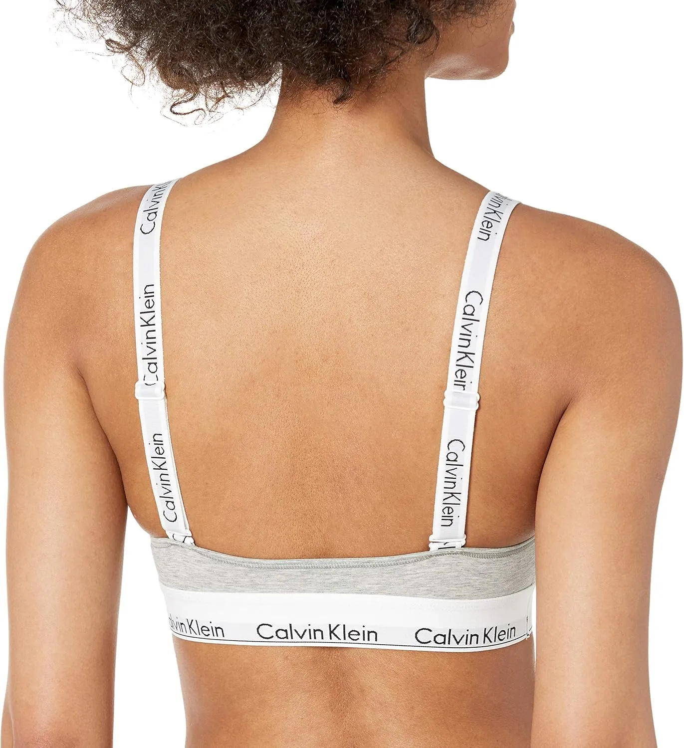 Calvin Klein Women's Modern Cotton Unlined Triangle Crossback Bralette