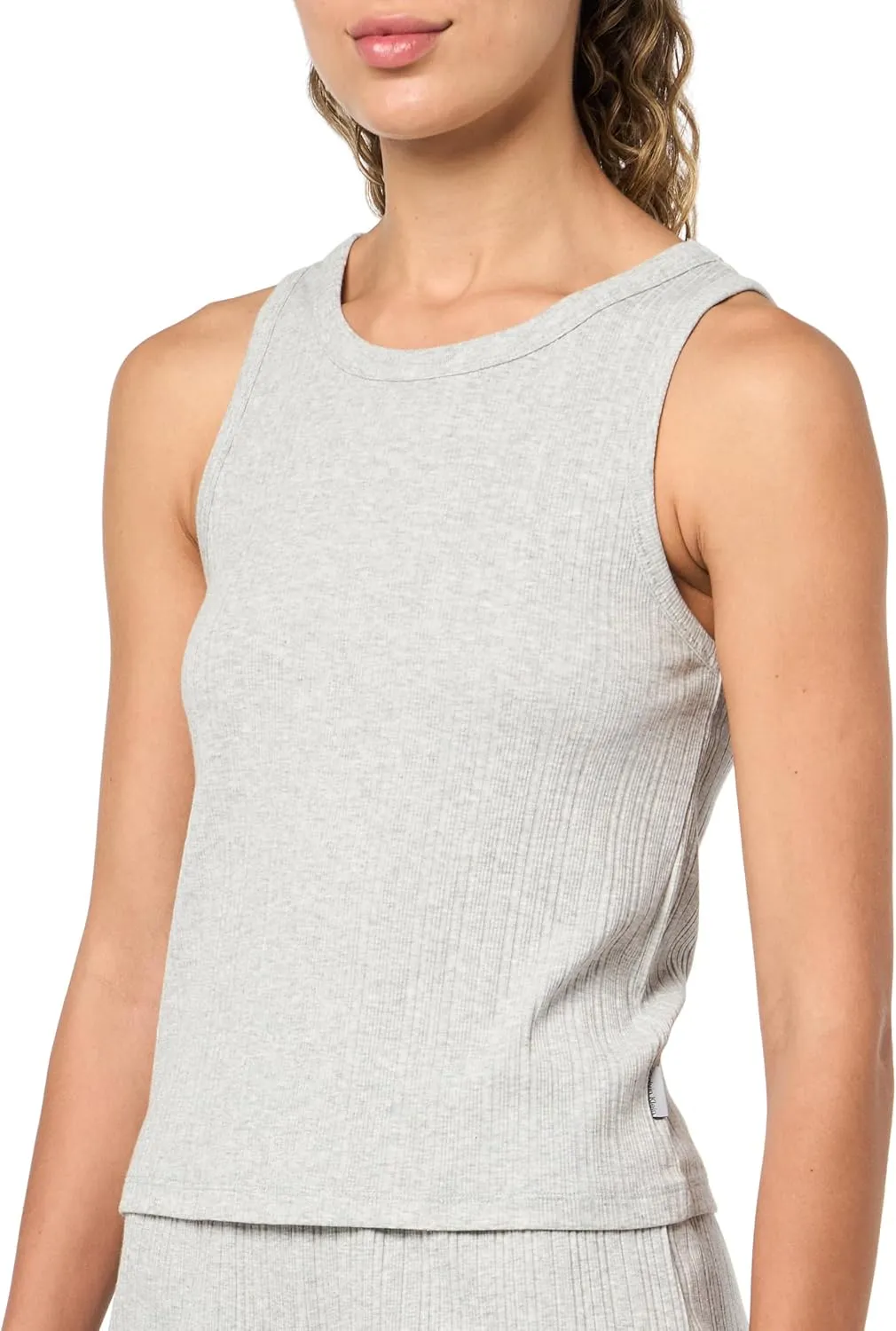 Calvin Klein womens Refined Rib Tank Short Set