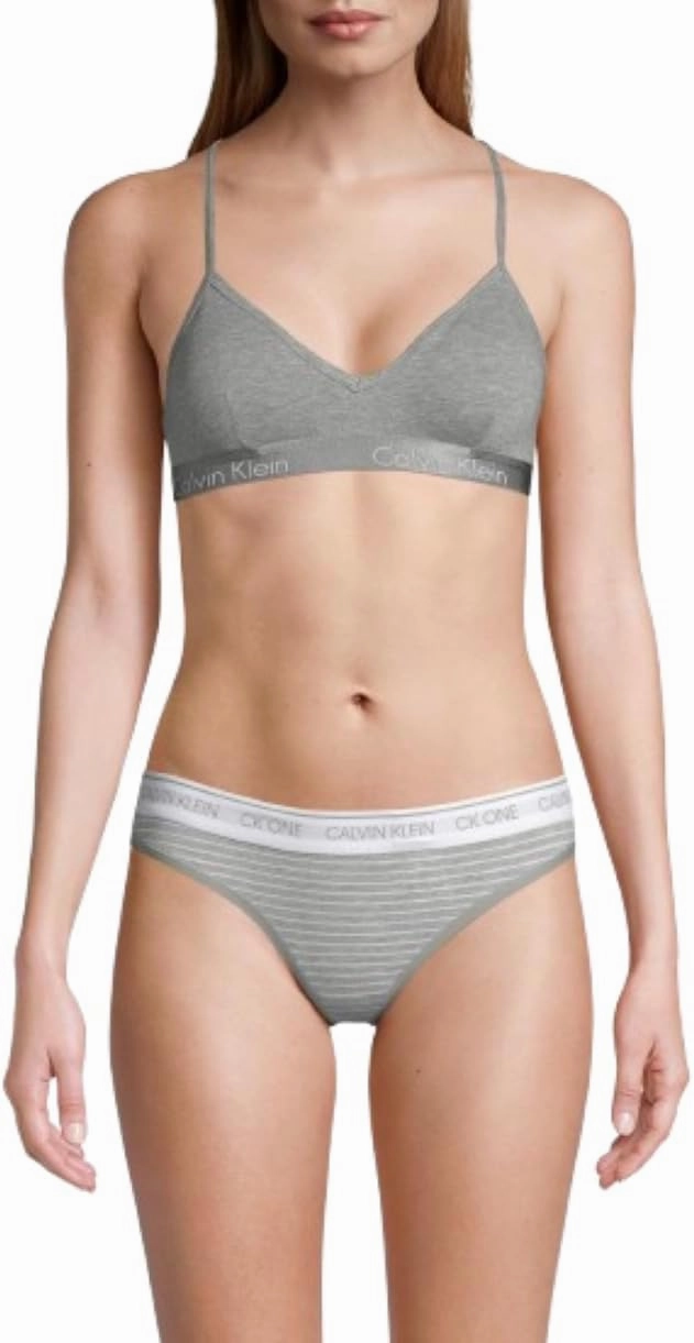 Calvin Klein Women's Motive Cotton Lightly Lined Bralette