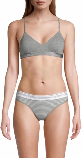 Calvin Klein Women's Motive Cotton Lightly Lined Bralette