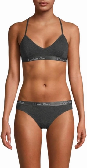 Calvin Klein Women's Motive Cotton Lightly Lined Bralette